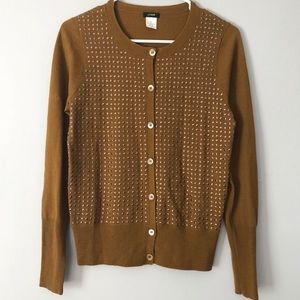 J. Crew Merino Silvana Studded Cardigan